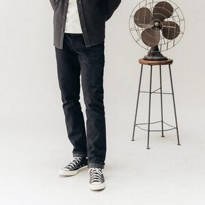 Taylor Stitch Selvedge Jeans Men’s Size 31 Slim Fit‎ Black Denim Button Fly